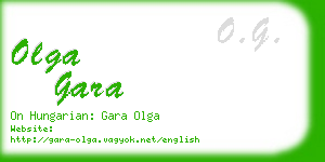 olga gara business card